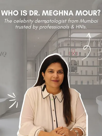 This image introduces me as the celebrity dermatologist trusted by professionals and high-net-worth individuals in Mumbai. My practice is built on delivering subtle, refined results that enhance natural beauty.