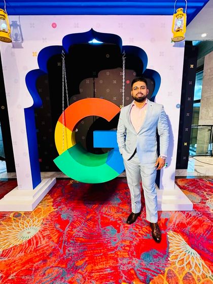 At a Google event in Gurugram. I believe in continuous learning and growth, whether it's in law or technology.