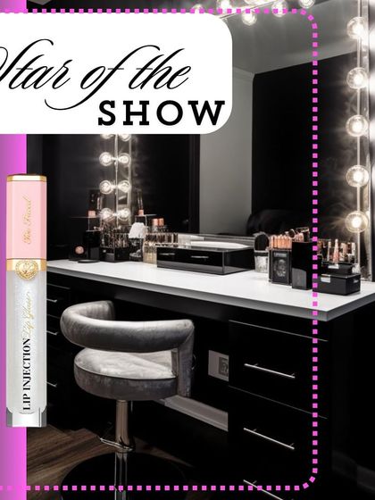 The Too Faced Lip Injection gloss is the star of the show for a high shine, plumping effect. I love using this to top off a lipstick or even on its own for a juicy, full looking lip.