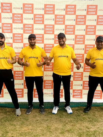 Some of the key players from my team posing for a photo. A little fun and competition helps build a stronger unit.