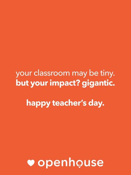 Your classroom may be tiny, but your impact? Gigantic. We believe in celebrating the monumental role that teachers play in a child's life.
