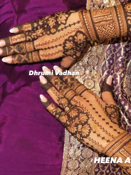 A beautiful back-hand design with floral and jaali patterns, showing the precision of my team's work.