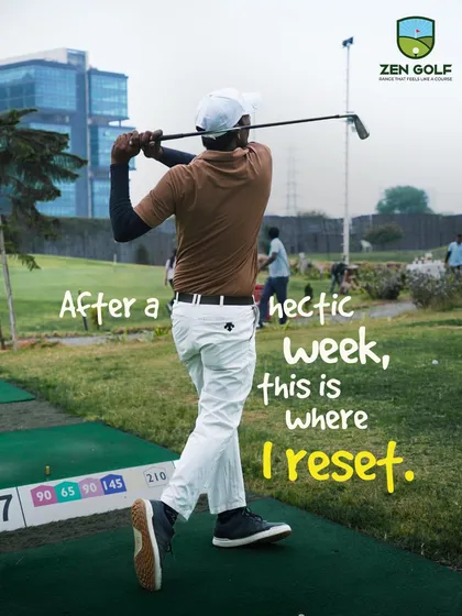 After a long and hectic week at work, there's no better way to reset than by hitting a few balls and focusing your mind on the green.