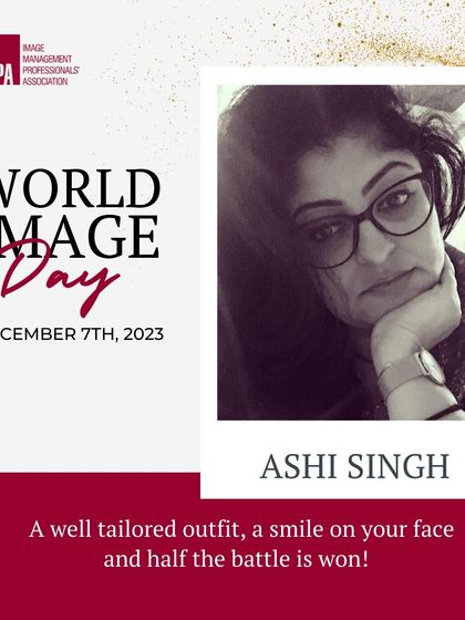 Celebrating World Image Day. I truly believe that a well-tailored outfit and a genuine smile are a winning combination that reflects self-assurance and sets a positive tone for success.