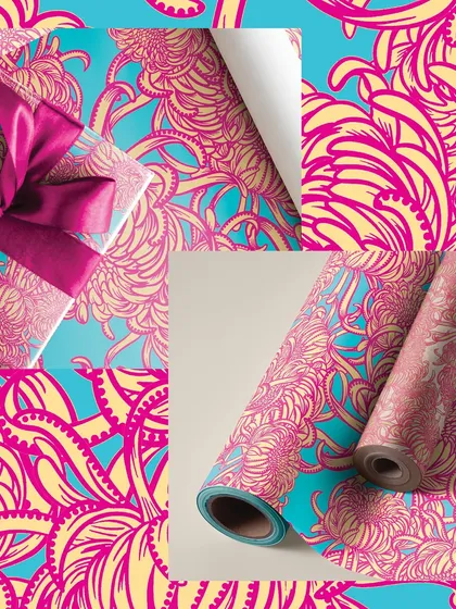 My vibrant 'Petal Pop' chrysanthemum pattern is perfect for making gifts extra special. I design seamless patterns that work beautifully for stationery and gift wrapping paper, adding a personal, artistic touch to any occasion.