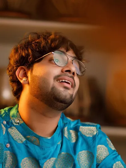 This is a candid portrait that I feel reflects my optimistic outlook on life and art.