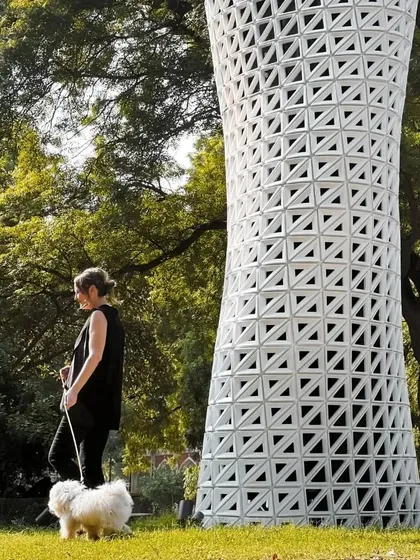 Our products are designed for everyday life. The VERTO tower operates quietly and safely within public spaces, allowing people and their pets to enjoy the benefits of cleaner air without disruption.
