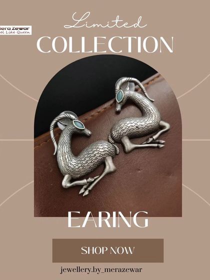 A limited collection feature of my goat-shaped earrings. This image showcases the unique design, perfect for adding a chic and wallet-friendly piece to your collection.