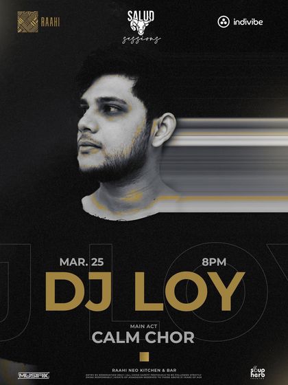 A promotional graphic for a night with Salud Sessions, showing my collaboration with beverage brands.