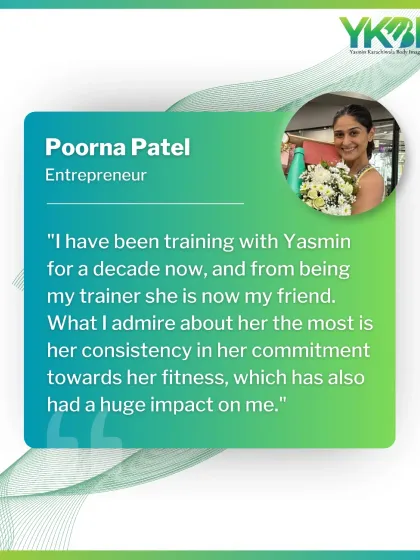After training with me for a decade, Poorna Patel shares how consistency has been the key to her fitness. Her journey is a powerful reminder of how having the right guidance can make a lasting impact.