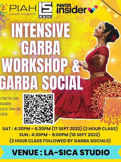 Details for our Intensive Garba Workshop. We make sure all information is clear so you know exactly what to expect when you sign up.