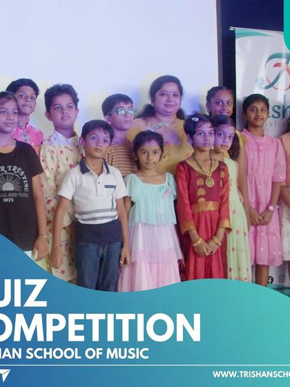 A group photo of our young students after a successful and fun-filled quiz competition.