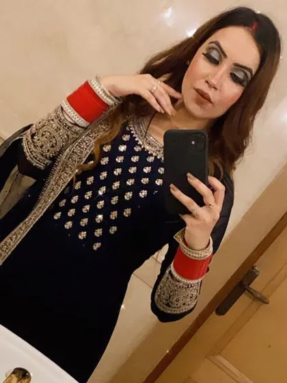 A bold smokey eye for a post wedding function. Even after the main events, I can create striking looks for dinners or family gatherings so you continue to shine as a new bride.