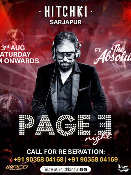 The 'Page 3' night at Hitchki, where I played an experimental blend of Bollywood with techno, house, and bass. A class act for a Saturday night.