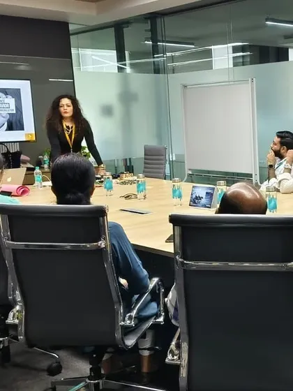 A shot from a session where I discuss the power of perception. We explore how others see us and how we can strategically manage that perception to build a stronger professional brand.