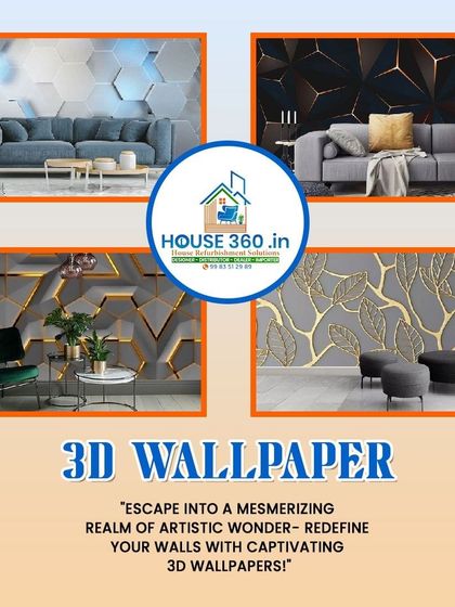 House360.in - Commercial Wallpaper & Branded Wall Graphics 3D & Sculptural Wall Art photo 9