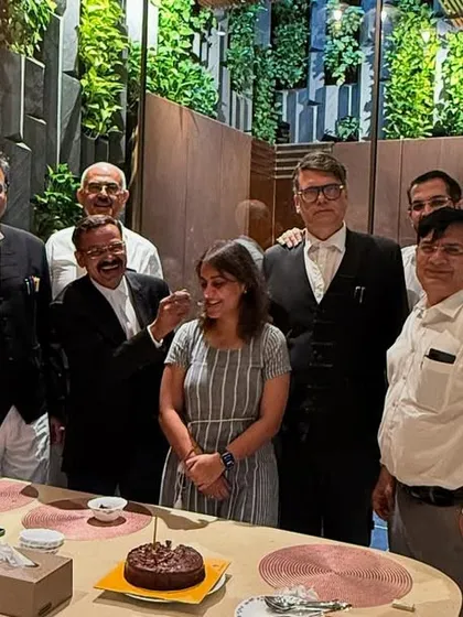 A group photo from our weekly lunch. I believe that respect for constitutional boundaries is the essence of judicial discipline, a topic we often debate.