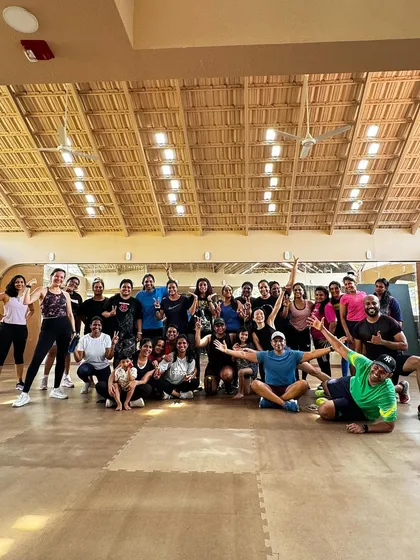 Post-Session Group Photo: The happy, sweaty faces after a great dance fitness session. This is my community, my tribe.