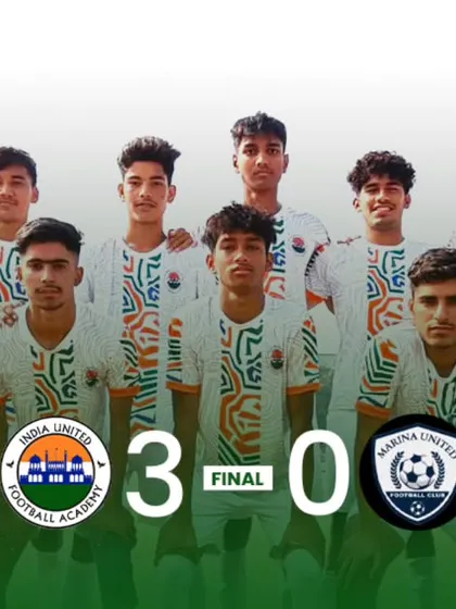A clean 3-0 victory for our U19 team against Marina United in the Delhi Future Stars League. Our players demonstrate focus and precision on the field.