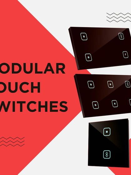 This graphic showcases our range of modular touch switches. From a simple 2-switch panel to a more complex 6-switch setup, we have a solution for every room and every need.
