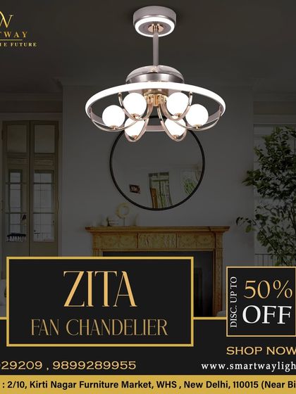 The Zita Fan Chandelier is a beautiful and functional piece. The design is elegant enough for a formal living room, while the fan provides excellent air circulation.