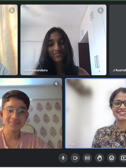 A screenshot of a virtual meeting, welcoming our 2023 summer interns onboard. This shows our adoption of hybrid models and our commitment to providing valuable internship experiences.