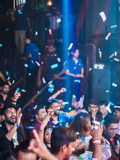 The moment the confetti drops at Sugar Factory. It's a guaranteed crowd-pleaser that elevates the party to the next level.