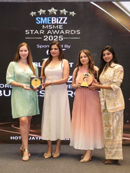 A group photo from the SMEBiZZ awards night. It's a team effort, and I am grateful for everyone's hard work.