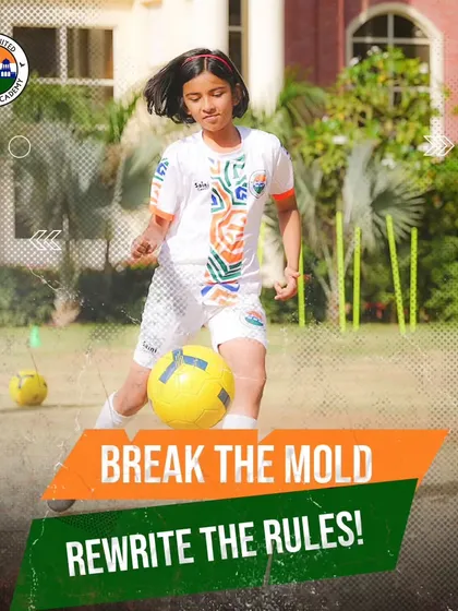 Break the mold, rewrite the rules. We encourage creativity and individuality, helping players like this young girl develop their unique style of play.
