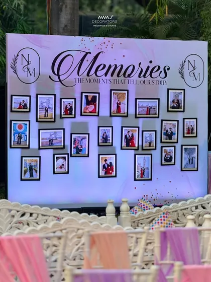 Another angle of the memory wall, a beautiful and personal addition to the celebration.
