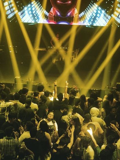 Another shot from the epic night with Lost Stories. The view from the console with a sea of people dancing is what I live for.