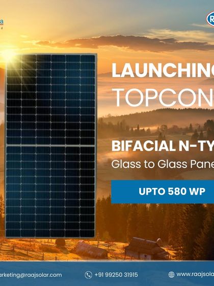 Raaj Solar - Utility-Scale & Industrial Solar Projects Our Advanced Solar Modules photo 11