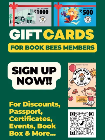 A perfect present for any young reader. We offer gift cards for our Book Bees members, which can be used for books, events, and more. Sign up to access these and other exclusive perks.