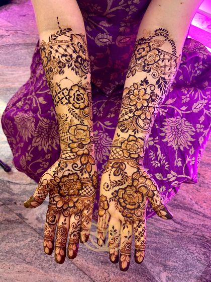 Lotus Mehendi Arts - Bridal & Occasion Mehendi Elaborate Bridal Designs photo 65