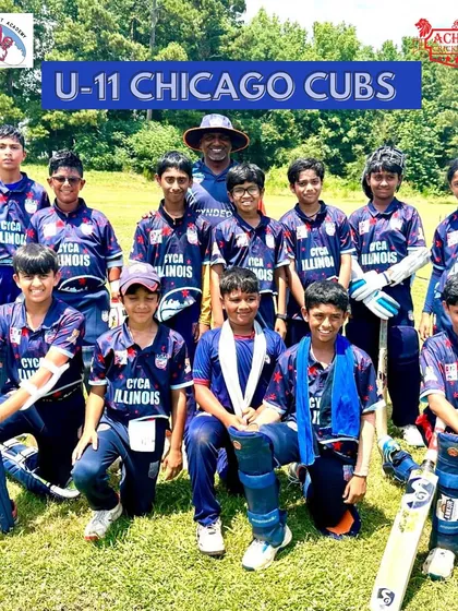 The U-11 Chicago Cubs team, coached by Sandeep, part of our successful CYCA partnership.