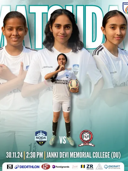 Matchday announcement for our SheWolves' second game against Goodwill FC, featuring our players ready to take the field.