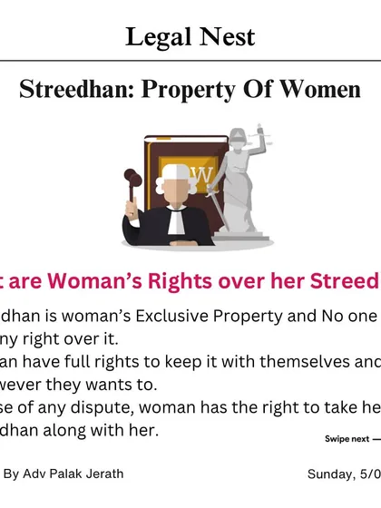 You have absolute rights over your Streedhan. It is your exclusive property to keep and use as you wish. In case of any dispute, you have the full legal right to take it with you.