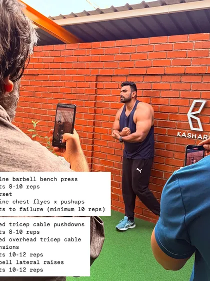 Here's the push day portion of my upper body workout, focusing on incline barbell press, machine flyes, and various tricep and shoulder movements.