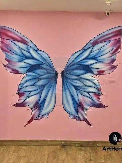 We create interactive selfie walls that turn any corner into a photo opportunity. These beautiful 3D butterfly wings in Gurgaon are a perfect example of how our art can drive customer engagement and social media buzz for your business.