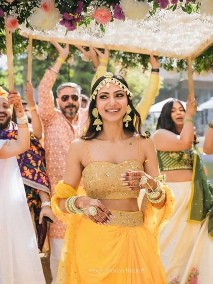 Colorful Beginnings: Haldi & Mehendi photo 14