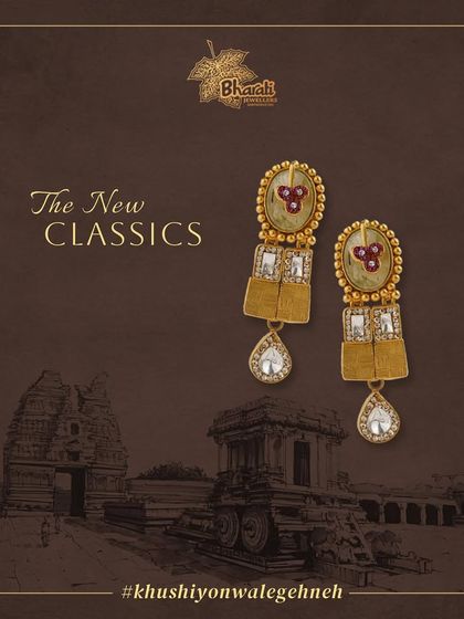 Add a touch of glamour to your style with these stunning long earrings. They are crafted with mesmerizing semi-precious stones and adorned with intricate Kundan work, perfect for making a statement.