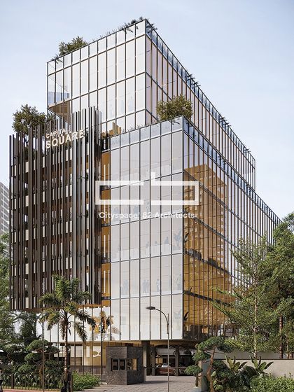 This architectural marvel merges contemporary design with sustainable elements. The striking glass facade is complemented by vibrant greenery, embracing natural light and promoting energy efficiency.