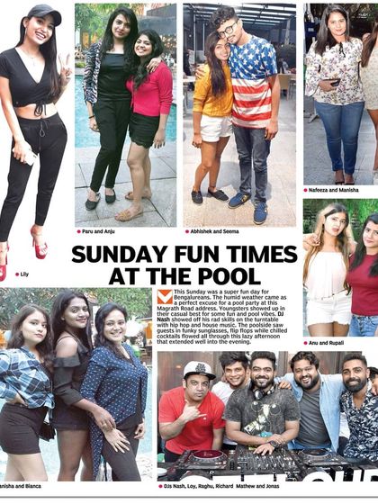 My 'Get Loud Pool Party' at Taj MG Road featured in the press. It was a super fun day with great music and an awesome crowd.