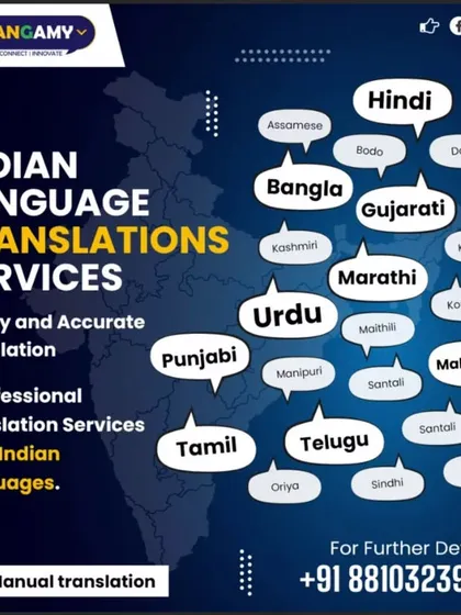 We take pride in our deep expertise in Indian languages. This visual showcases the vast range of regional languages we cover, including Hindi, Bangla, Tamil, and Punjabi, all handled with 100% manual and culturally accurate translation.