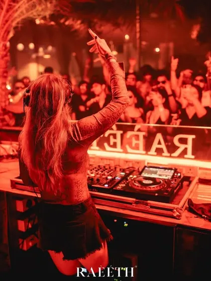 A view from my console at Raeeth, Goa. For me, it's all about connecting with the crowd, feeling the shared energy, and guiding the musical journey from behind the decks.