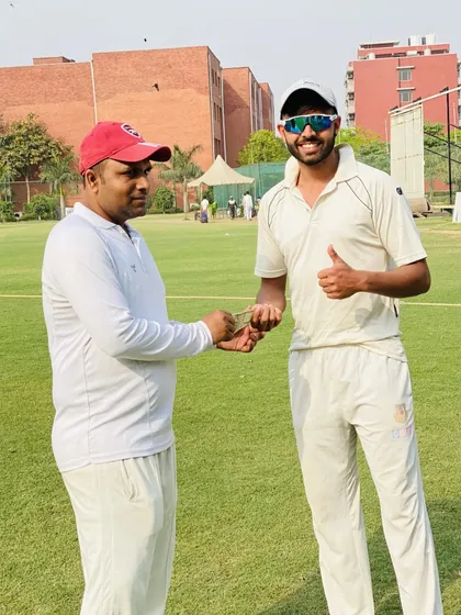 Left-arm fast bowler Aman Singh Malik awarded 'Man of the Match' for his exceptional spell, taking 3 top-order wickets to dismantle the opposition.