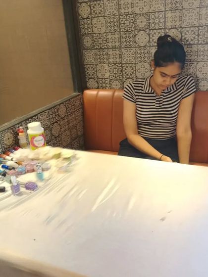 A nail art station is a popular activity for kids' parties. We provide a professional artist and a wide range of colors and designs for the children to choose from.