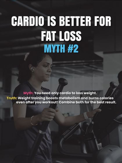 Myth: Cardio is better for fat loss. Truth: Weight training boosts your metabolism and burns calories long after your workout is over. We teach you how to combine both for the best results.