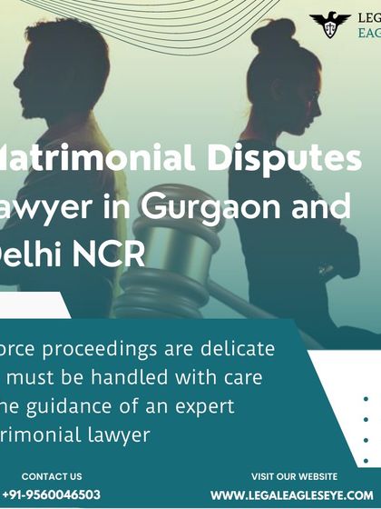 Matrimonial disputes require careful and expert handling, as suggested by the silhouetted couple and gavel. I provide specialized guidance for divorce proceedings and other marital issues in Gurgaon and Delhi NCR.