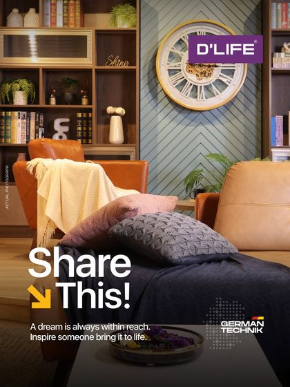 A dream is always within reach. Share this cozy living room scene to inspire someone to bring their own dream home to life.